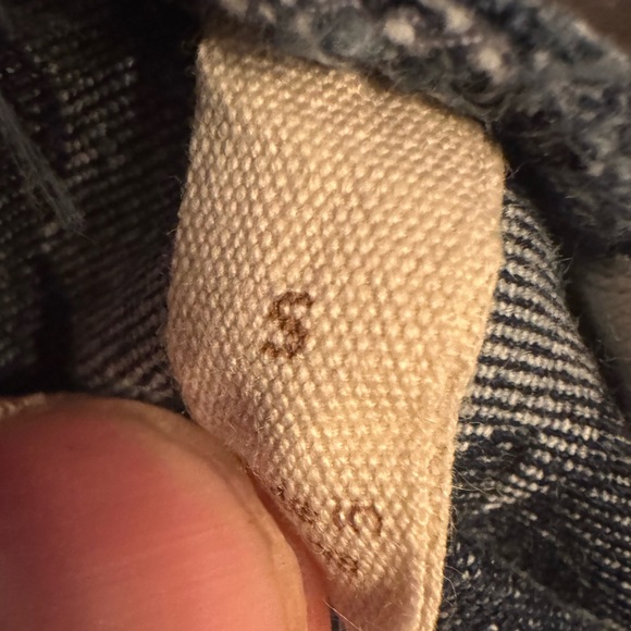 Soft Surroundings Women’s Small Blue Denim Camo Cropped Jeans Cotton Stretch - Picture 8 of 8